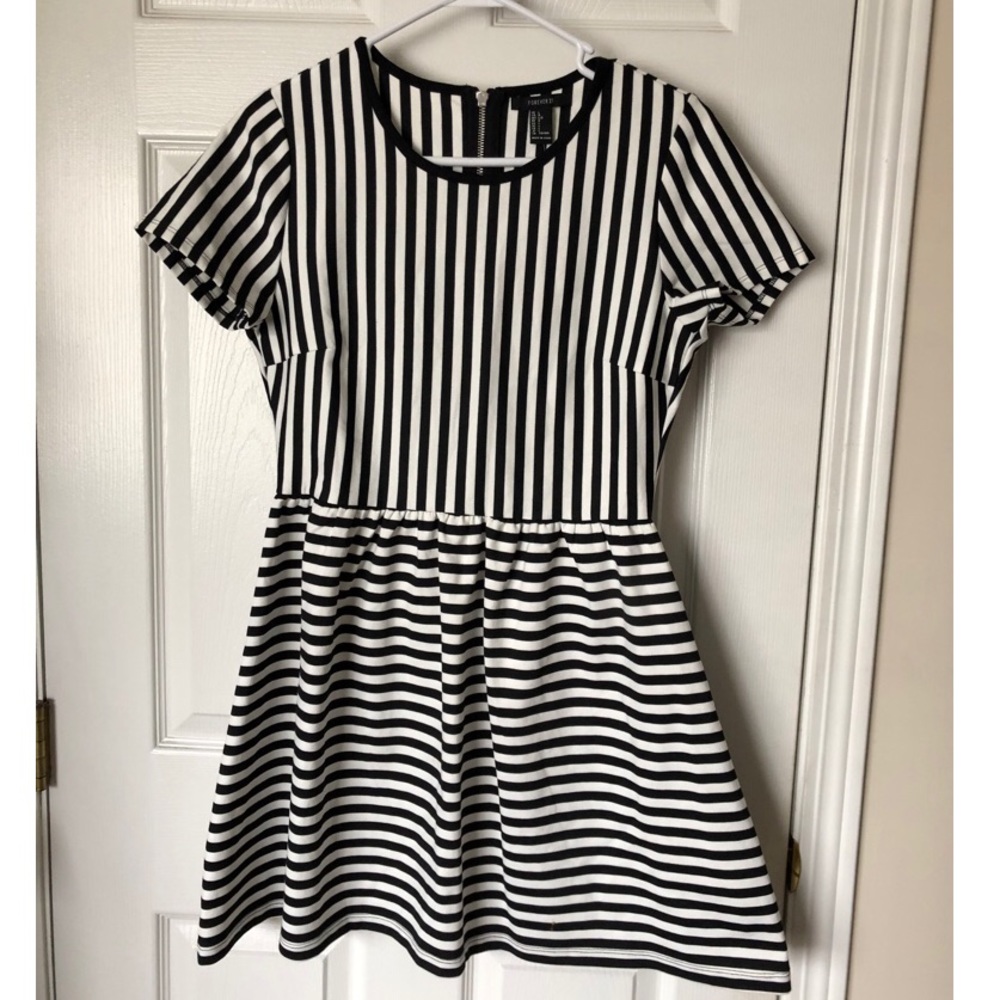 B&W Striped Dress